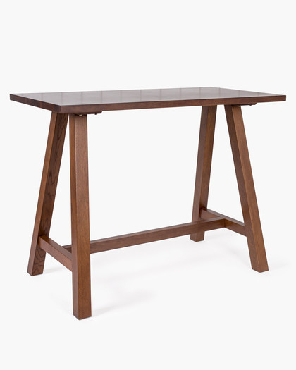 Idaho Oak Bar Leaner - 140X70Cm 105H, Dark Oak