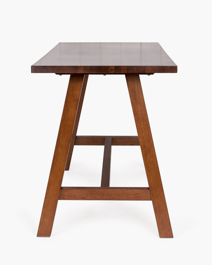 Idaho Oak Bar Leaner - 140X70Cm 90H, Dark Oak
