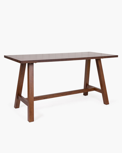 Idaho Oak Bar Leaner - 180X80Cm 90H, Dark Oak
