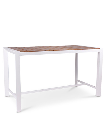 Karaka Outdoor Bar Leaner - 160X80Cm 90H, White