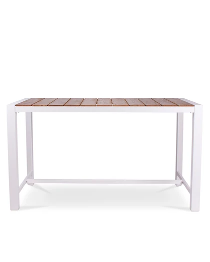 Karaka Outdoor Bar Leaner - 160X80Cm 90H, White
