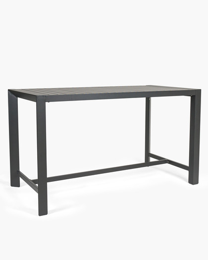 Raglan Outdoor Bar Leaner - 160X80Cm 90H,Charcoal