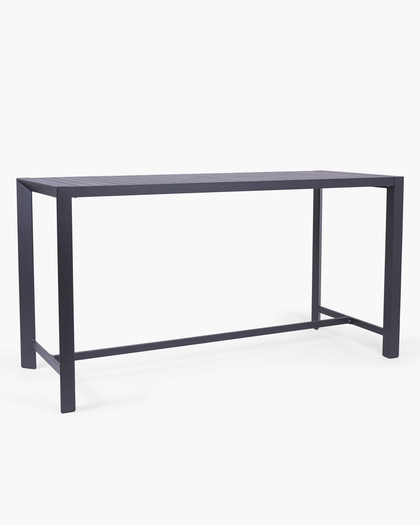 Raglan Outdoor Bar Leaner 200X80Cm 105H, Charcoal