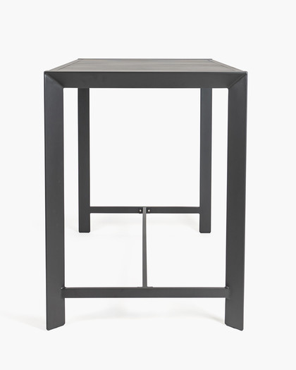 Raglan Outdoor Bar Leaner 200X80Cm 105H, Charcoal