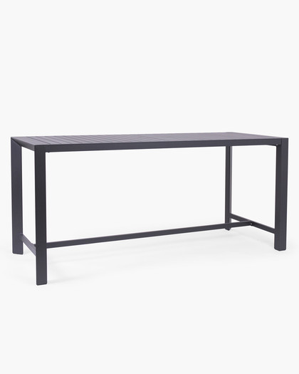 Raglan Outdoor Bar Leaner - 200X80Cm 90H, Charcoal