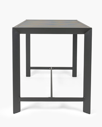 Raglan Outdoor Bar Leaner - 200X80Cm 90H, Charcoal