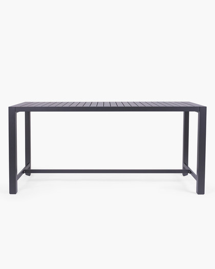 Raglan Outdoor Bar Leaner - 200X80Cm 90H, Charcoal