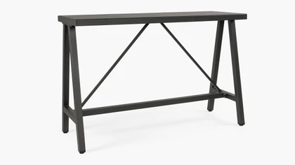 Kingston Outdoor Bar Leaner - 160X60Cm 105 H, Charcoal