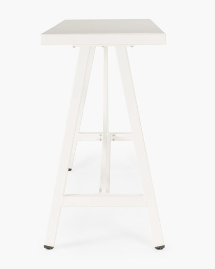 Kingston Outdoor Bar Leaner - 160X60Cm 105 H, White