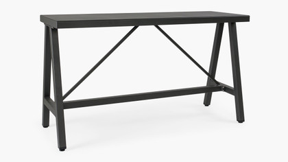 Kingston Outdoor Bar Leaner - 160X60Cm 90 H, Charcoal