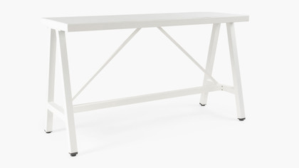 Kingston Outdoor Bar Leaner - 160X60Cm 90 H, White