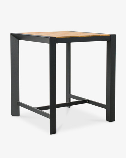 Karaka Outdoor Bar Leaner  - 80X80Cm 90cm H, Charcoal