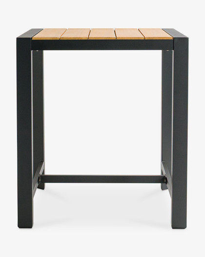 Karaka Outdoor Bar Leaner  - 80X80Cm 90cm H, Charcoal