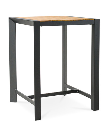 Karaka Outdoor Bar Leaner  - 80X80Cm 105Cm H, Charcoal