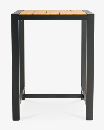 Karaka Outdoor Bar Leaner  - 80X80Cm 105Cm H, Charcoal