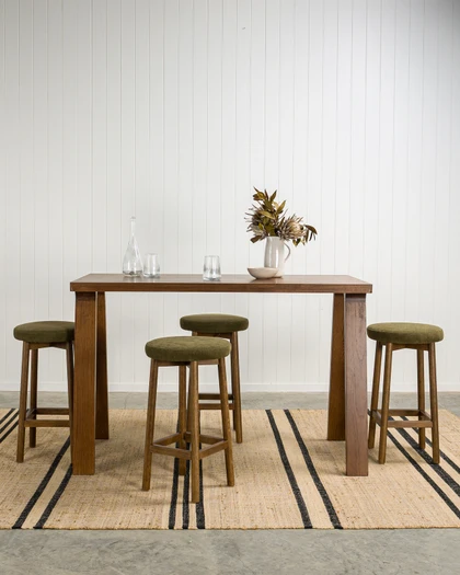 Harrison Bar Leaner - 140X70Cm 90H, Dark Oak