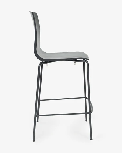 Alice Bar Stool - Anthracite, 65Cm - Anthracite Leg