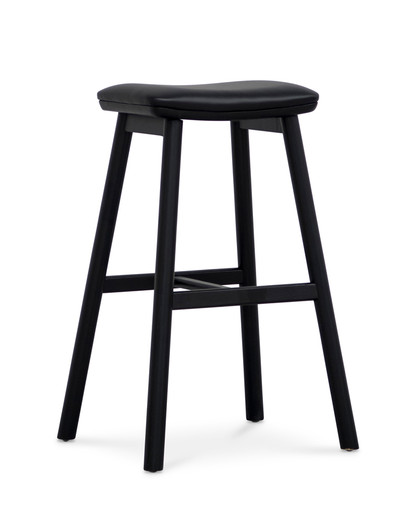 Archie Bar Stool - Black, 75Cm