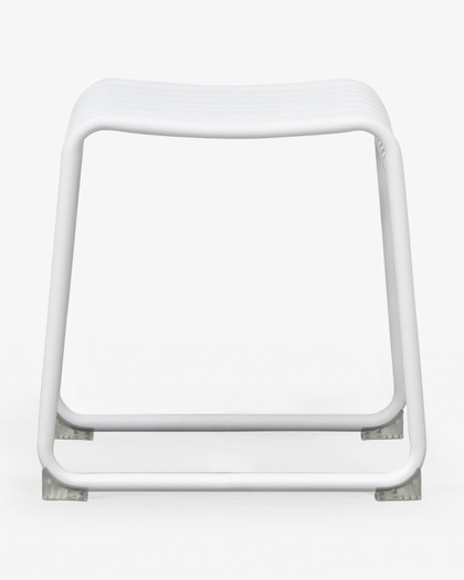 Atticus Bar Stool - White, 45 Cm