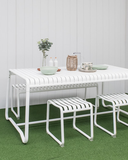 Atticus Bar Stool - White, 45 Cm