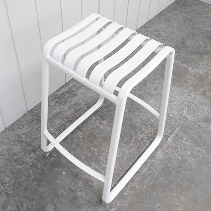 Atticus Bar Stool - White, 65 Cm