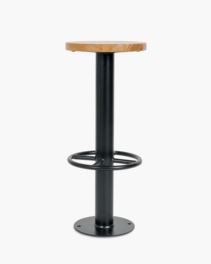 Bolton Barstool - Black, 76Cm