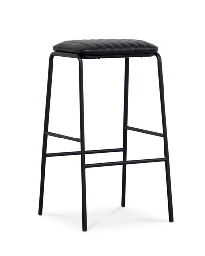 Bruce Bar Stool - Black, 75Cm