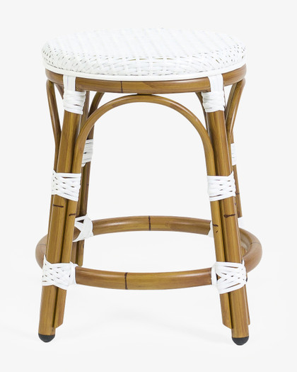 Cannes Barstool - Pure White, 46Cm