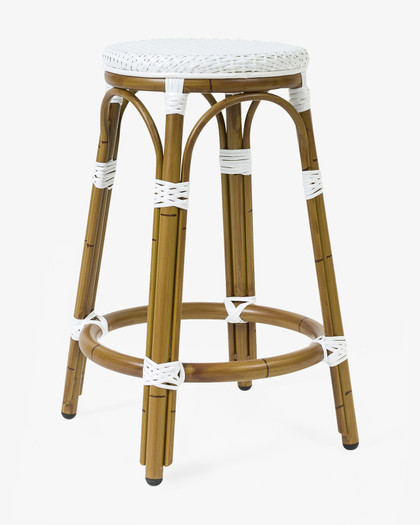 Cannes Barstool - Pure White, 65Cm