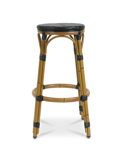 Cannes Barstool - Pure Black, 77Cm