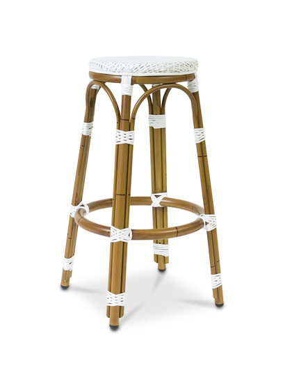Cannes Barstool - Pure White, 77Cm