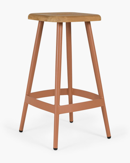 Denver Bar Stool - Terracotta, 65Cm
