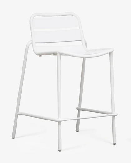 Frankie Bar Stool - White, 65Cm