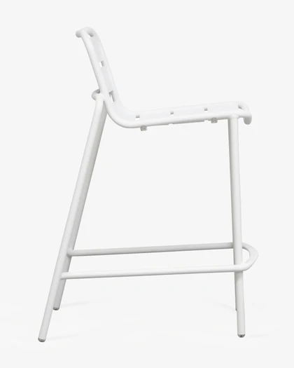 Frankie Bar Stool - White, 65Cm