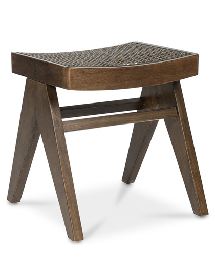 Harriet Barstool - Walnut With Cane Seat, 45Cm