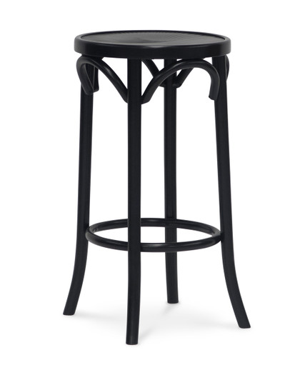 Hoop Bar Stool - Black, 68Cm