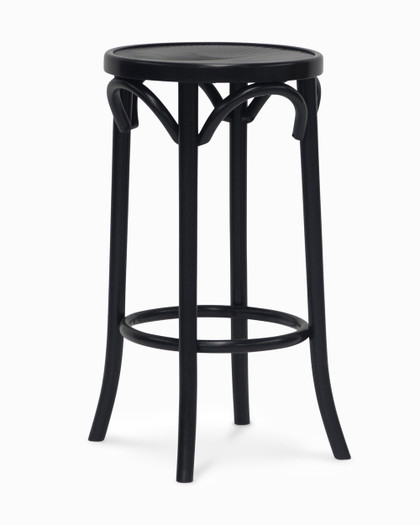 Hoop Bar Stool - Black, 68Cm
