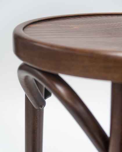 Hoop Bar Stool - Walnut, 80Cm