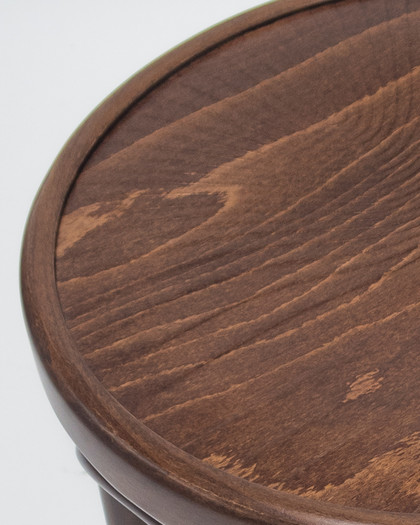 Hoop Bar Stool - Walnut, 80Cm