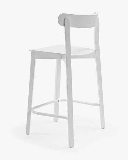 Icho Bar Stool - White, 65Cm