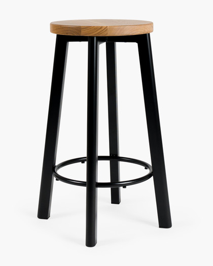 Jack Indoor Bar Stool - Black, 65Cm