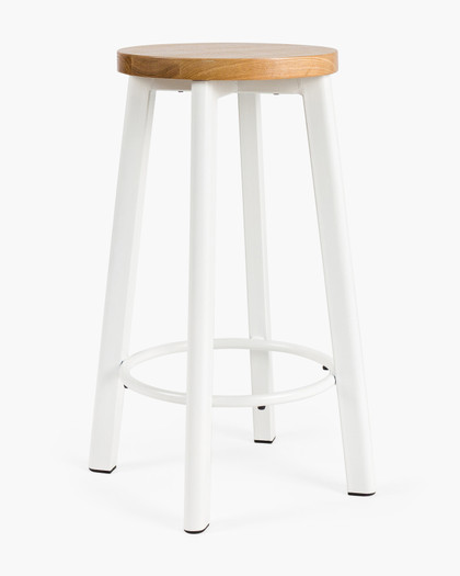 Jack Indoor Bar Stool - White, 65Cm