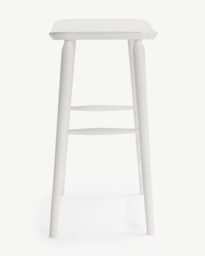 Mackenzie Bar Stool - White, 65Cm