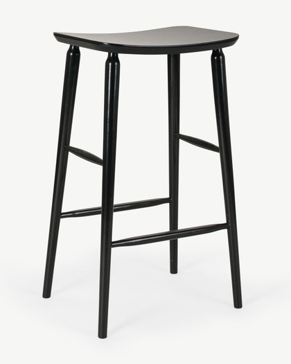 Mackenzie Bar Stool - Black, 75Cm