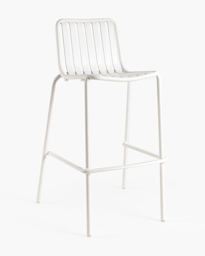 Parker Bar Stool - Matt White, 75 Cm