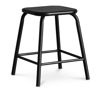 Pedro Bar Stool - Matt Black, 47Cm