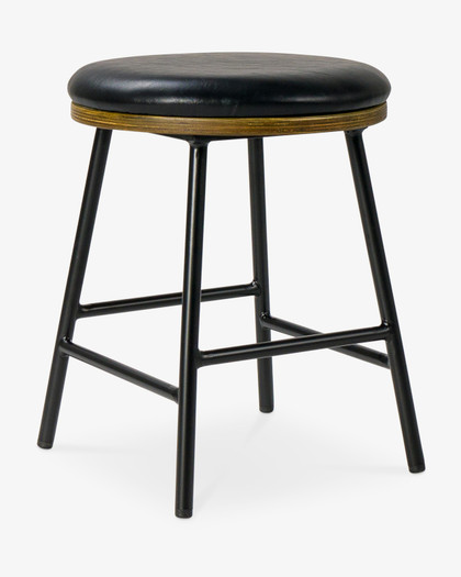 Samuel Bar Stool - Black, 45Cm