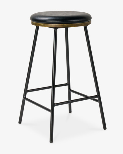 Samuel Bar Stool - Black, 66Cm