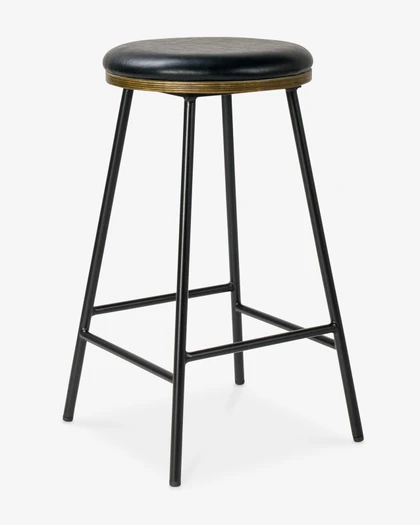Samuel Bar Stool - Black, 66Cm