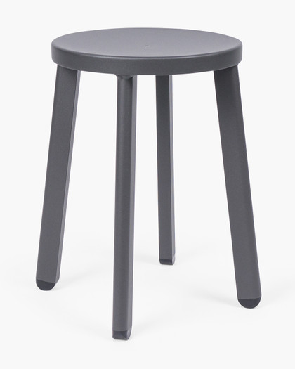 Soda Aluminium Bar Stool - Anthracite, 45Cm